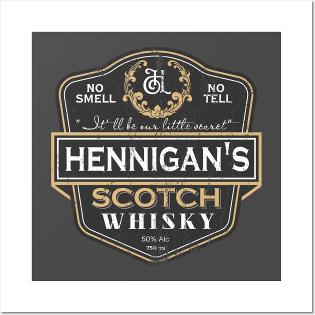 Hennigan's Scotch, distressed Wall Art by MonkeyKing